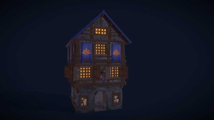 Asset_House_Medieval 3D Model