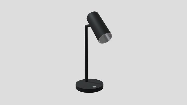 Modern Black Table Lamp 3D Model