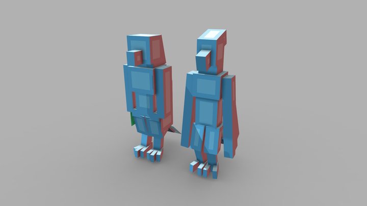 Minecraft Anthro Avian Models 3D Model