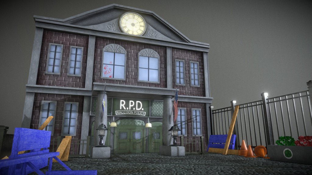 resident evil buildings - A 3D model collection by Domic.Ciantar ...