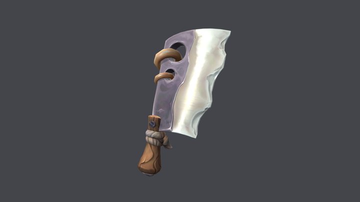 Stylised Asset: Butcher's Blade 3D Model