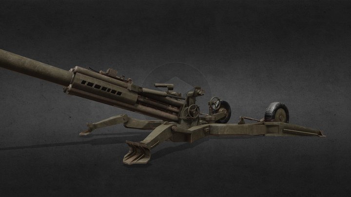 Bofors 155mm 3D Model
