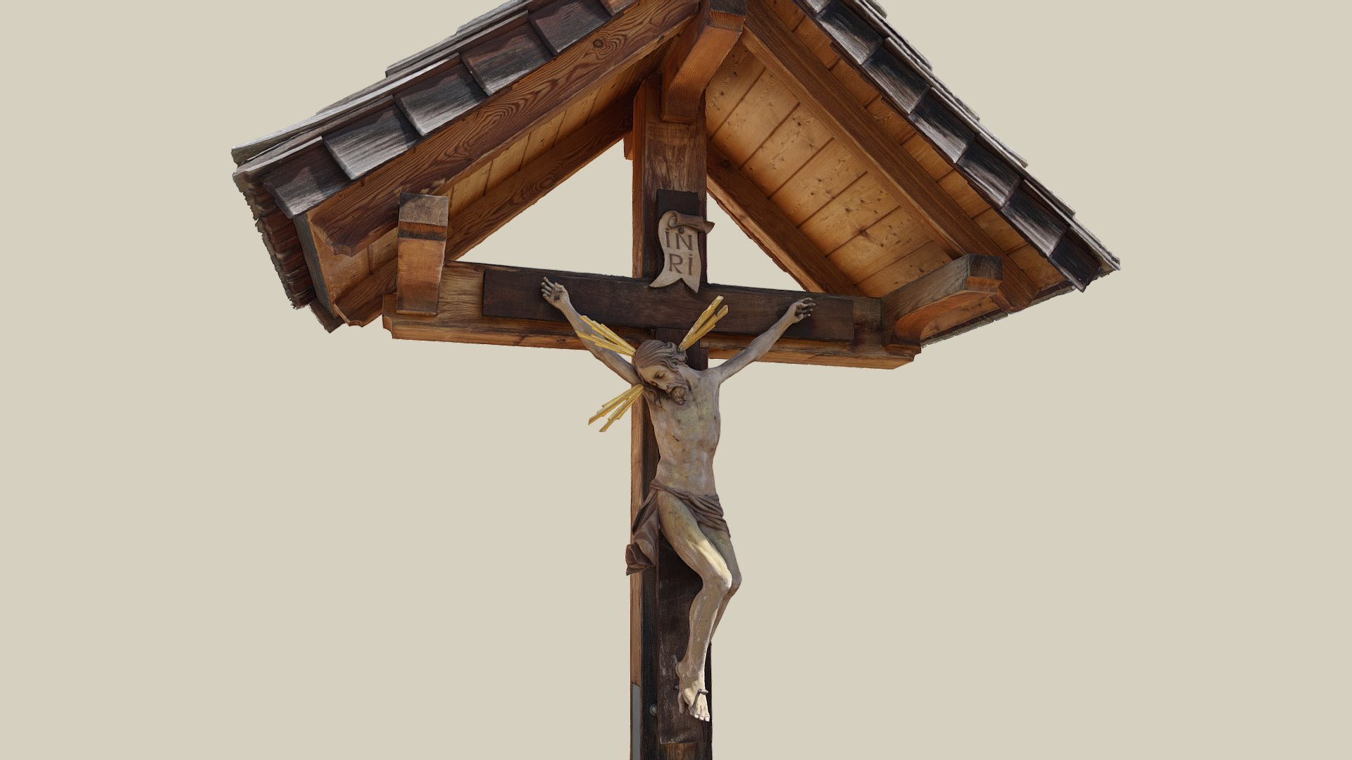 Holzkreuz — Sketchfab embed 3D viewer