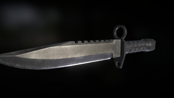 M9 Bayonet knife 3D Model