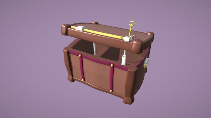 Chest - Open animation 3D Model