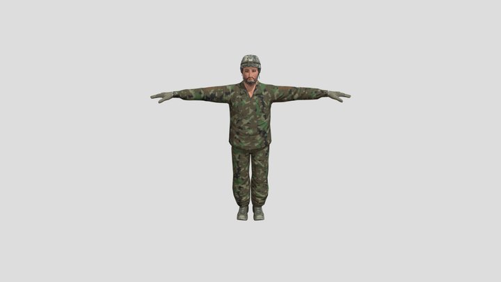 Military Man - Army Man Soldier 3D Model