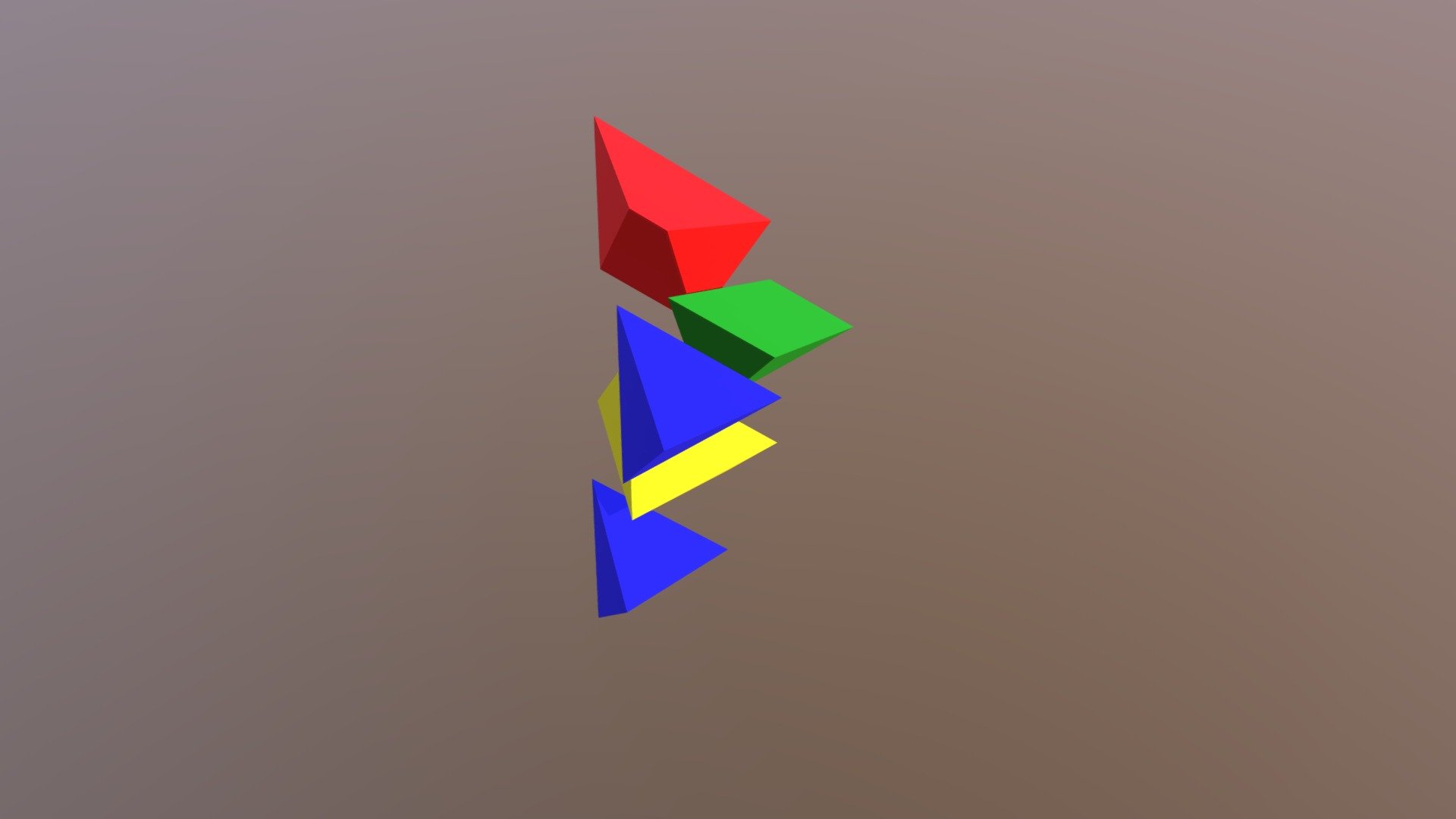 Tetraeder 5teilig