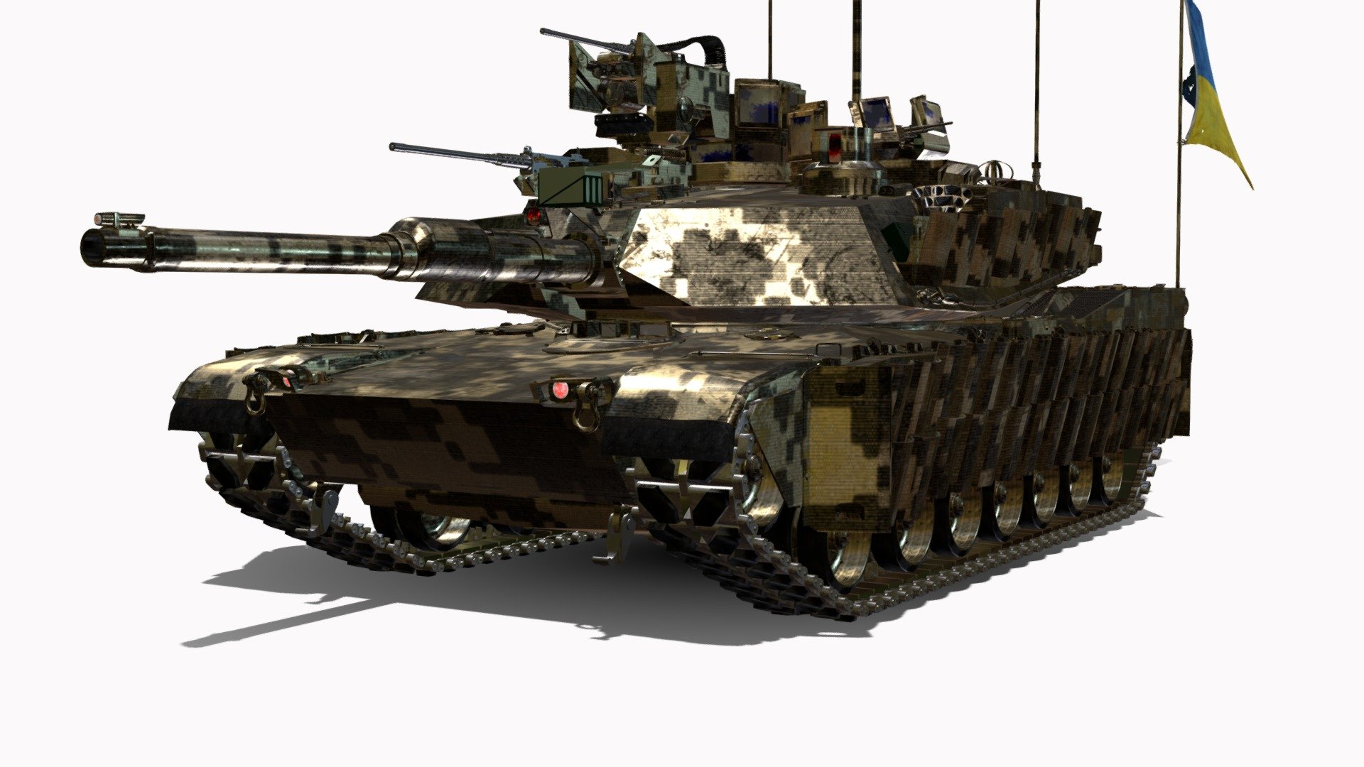 M1A2 ABRAMS SEP V2 Ukraine - 3D model by LM3D (@lm9241221) [eb62a3b]
