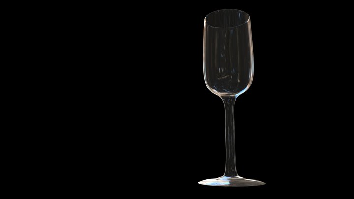 wineGlassCS_ FBX 3D Model