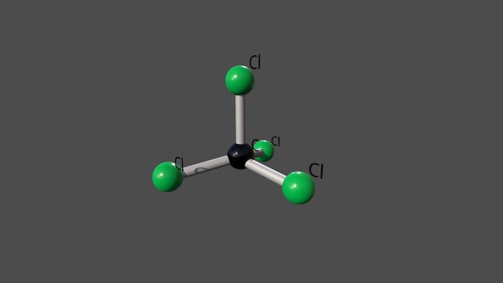 CCl4 3D Model