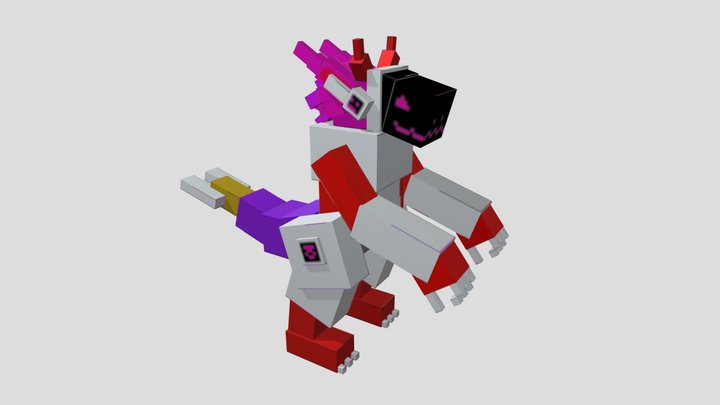 minecraft mod protogen 3D Model