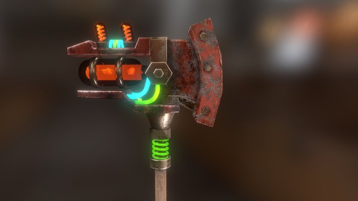Rusty axe 3D Model