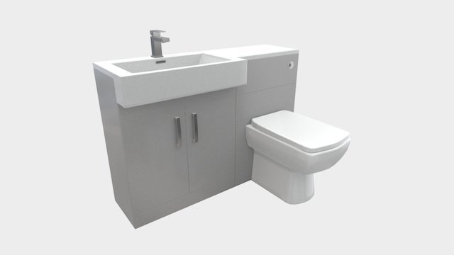 Bathroom unit example 3D Model