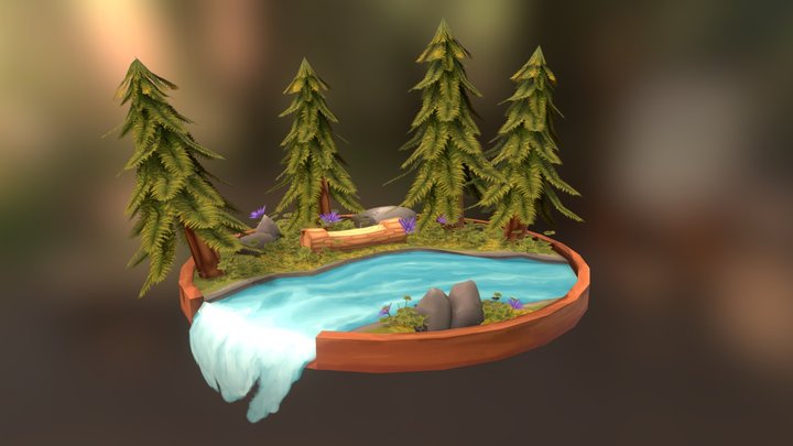 Nature Diorama 3D Model