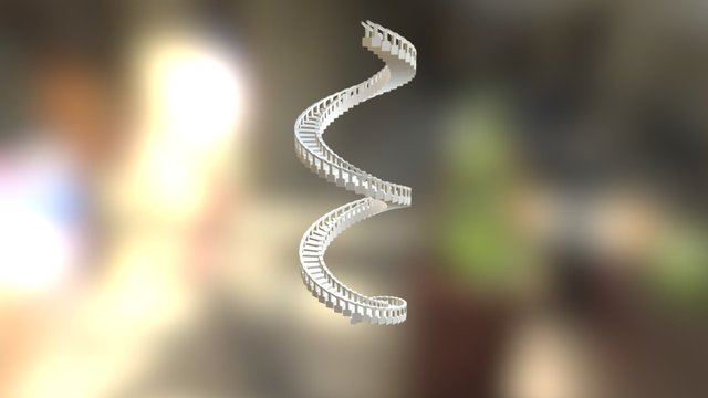 Escalera-en-espiral 3D Model