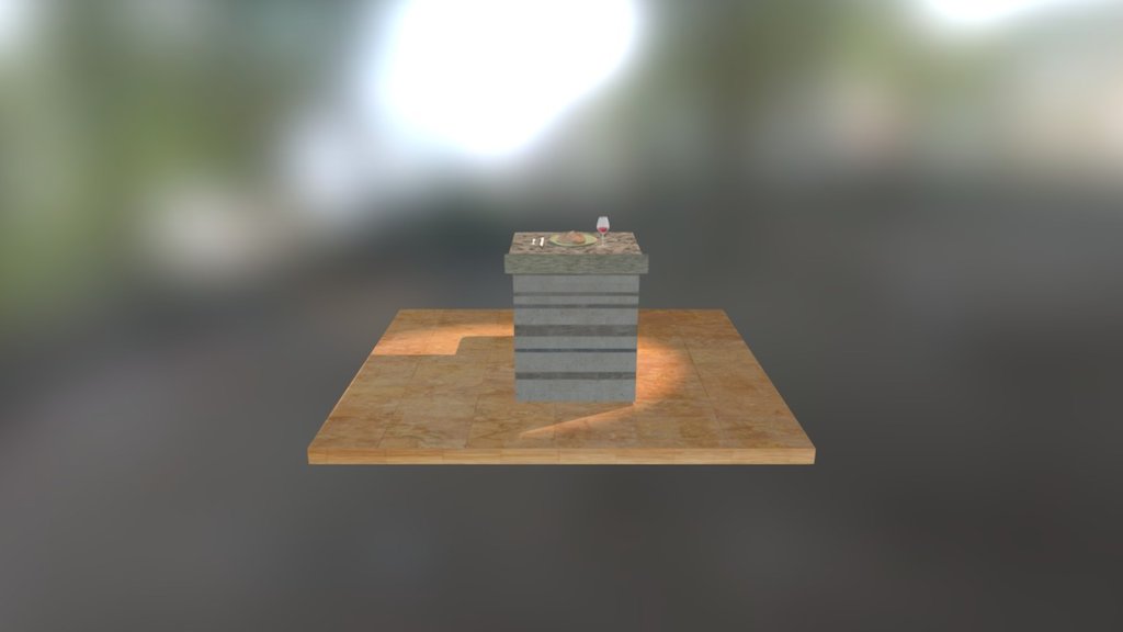 Simple Kitchen Dining Scene