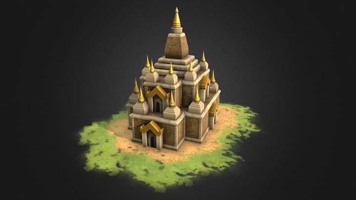Burmese Paya 3D Model