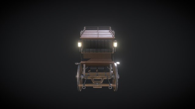 Carriage 18th century 3D Model