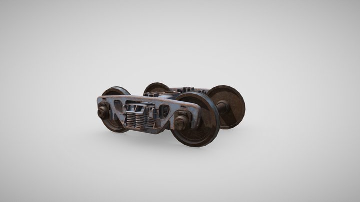Rusty Carriage 3D Model