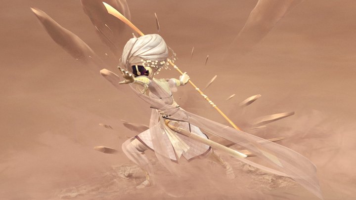 Art War 4 - Warrior of the desert sands 3D Model