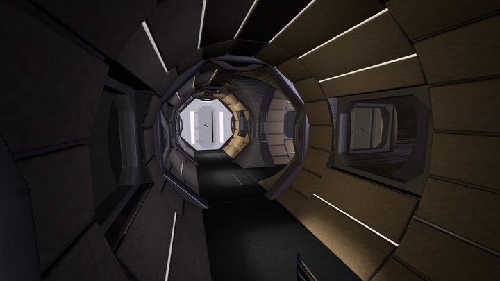 Space corridor 3D Model