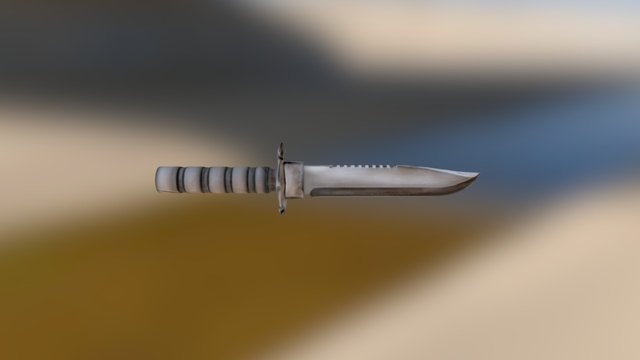 Post Apocalyptic Knife 3D Model