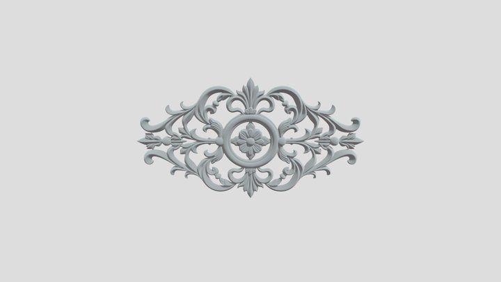 Floral ornament – Free 3D Model STL