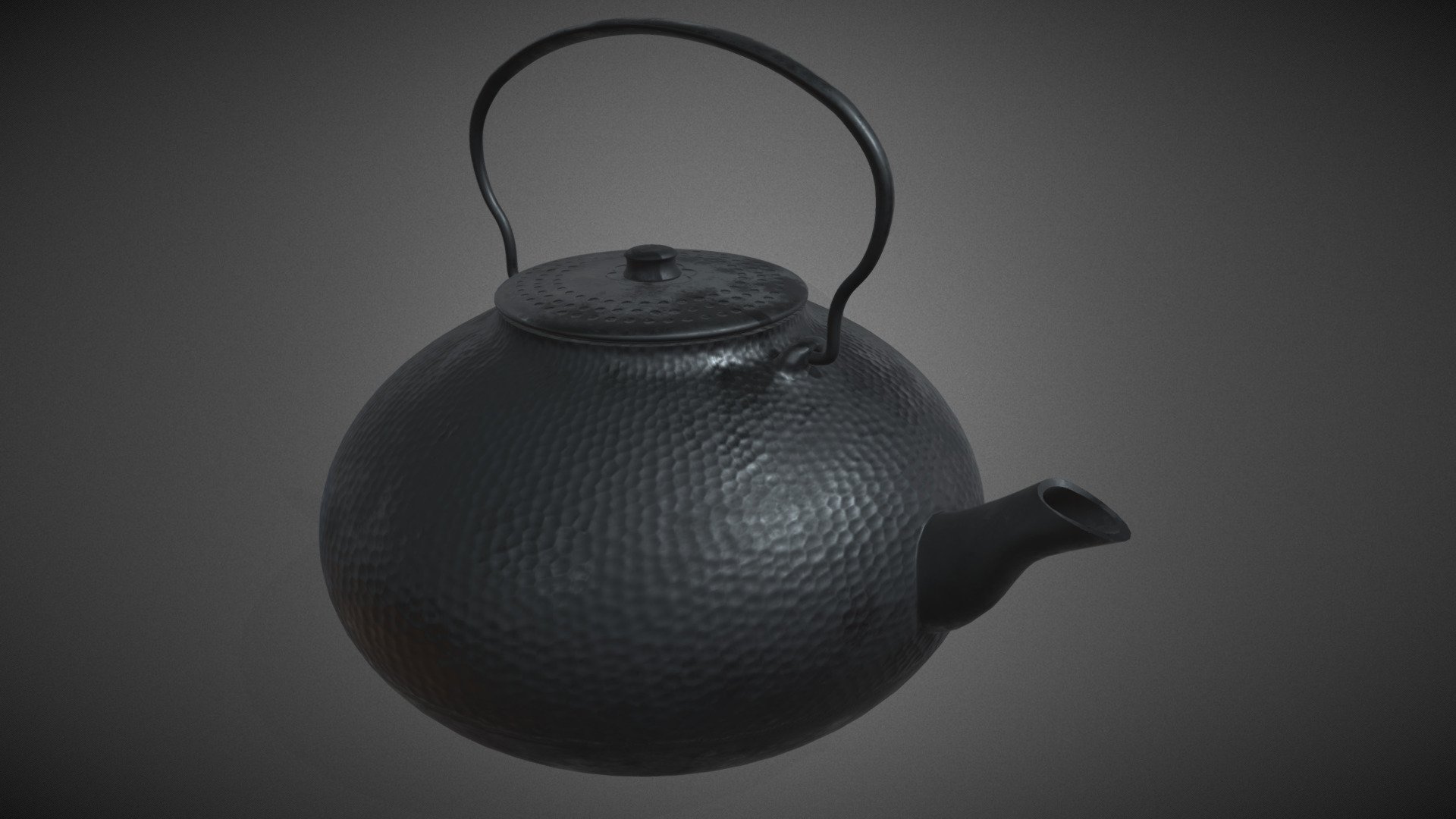 Forged teapot