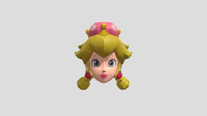 Peachette Head 3D Model
