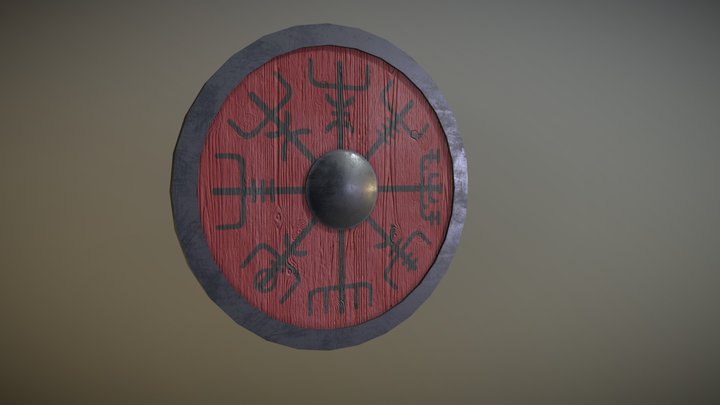 Vegvisir Shield 3D Model