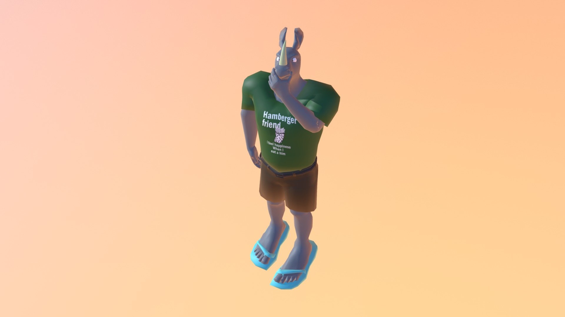 Rhino 3D model by Mango (SereneMango) [eb6cf6e] Sketchfab