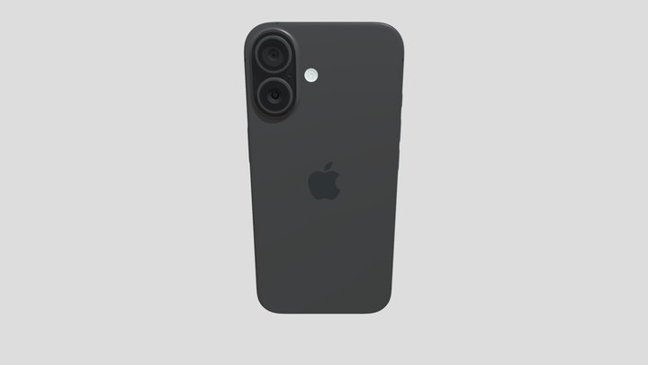 iPhone 16 Black 3D Model