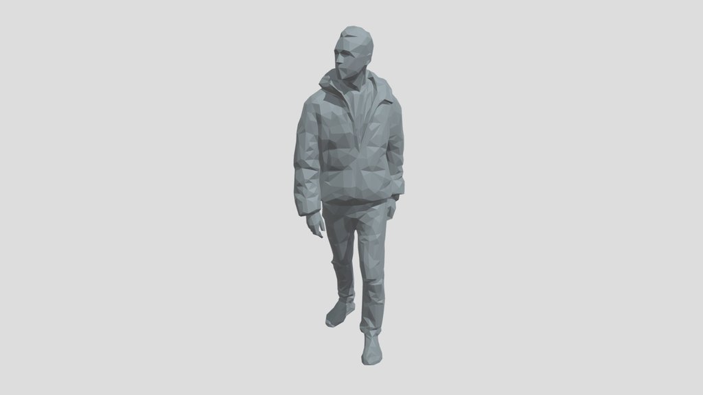 Lowpoly Male Walking
