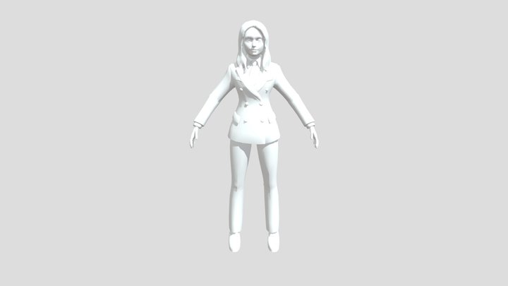 woman employee 3D Model