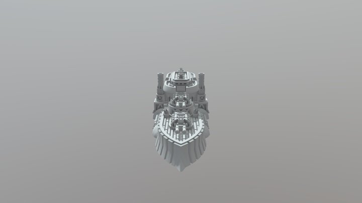 Nova Scotia Class Battleship 3D Model