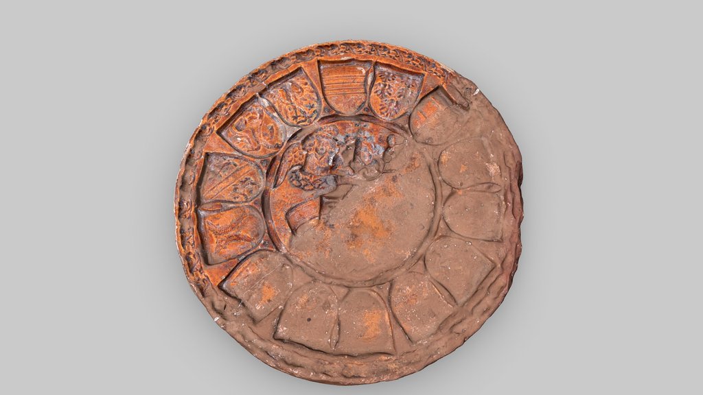Baking form with coat of arms