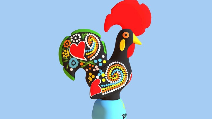 Galo De Barcelos - Rooster of Barcelos 3D Model