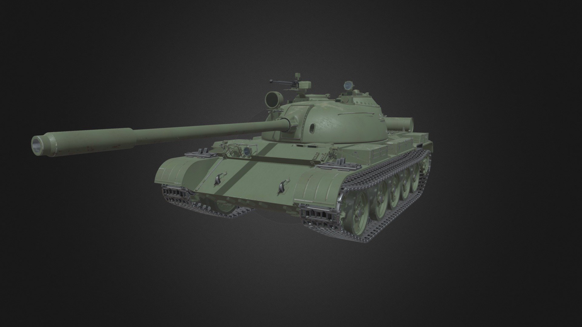 T 55 Tank 3d Model By Uros Uros Eb72e17 Sketchfab