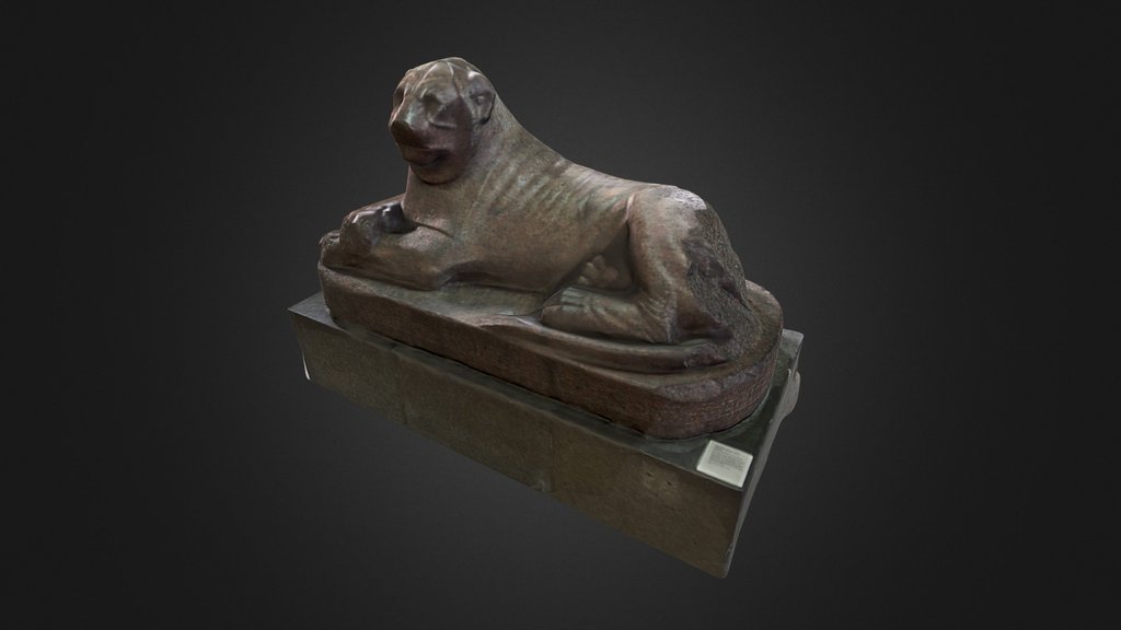 Red granite lion of Amenhotep III