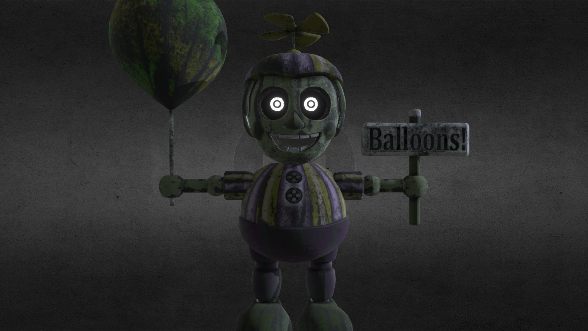 Five Nights at Freddy's FNAF Plush Phantom Balloon Boy Exclusive