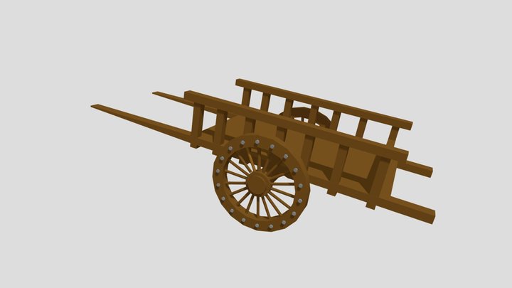 hand car 手推車 3D Model