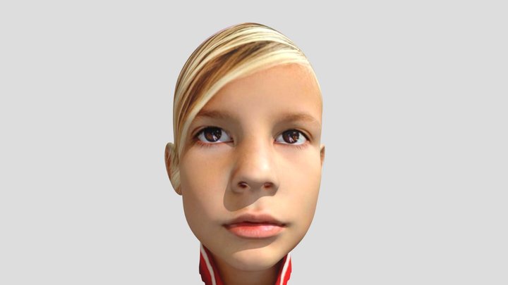 Boy head 3D Model