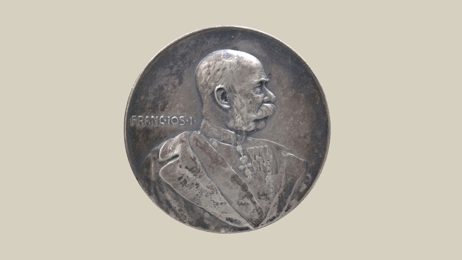 Medaille Kaiser Franz Joseph — Sketchfab embed 3D viewer