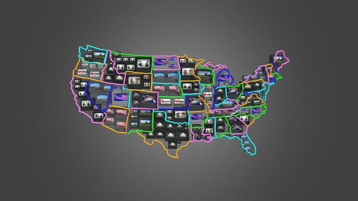 Electronic Superhighway: Continental U.S. 3D Model