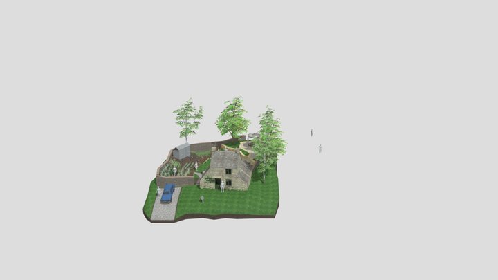 Grandma's House Diorama WIP 3D Model