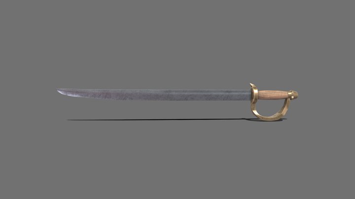 Pirate Cutlass 3D Model