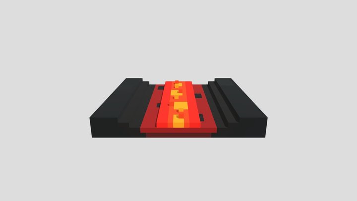 Lava River - Voxel 32x32 – Gratis 3D-model STL