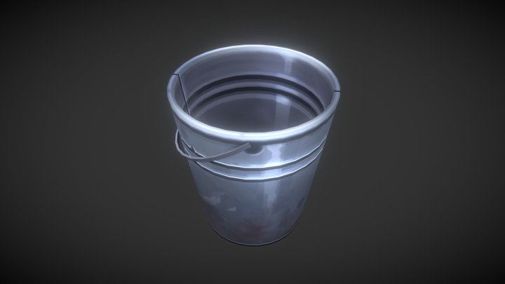 Metal Bucket 3D Model