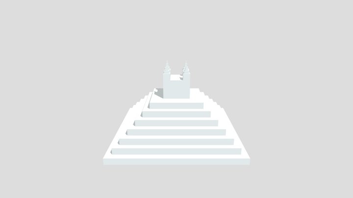 pyramid with stairs 3D Model