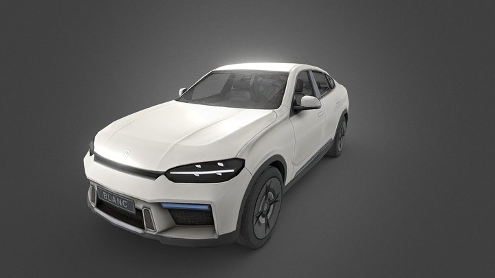 PUBG Mobile Blanc Car 3D Model